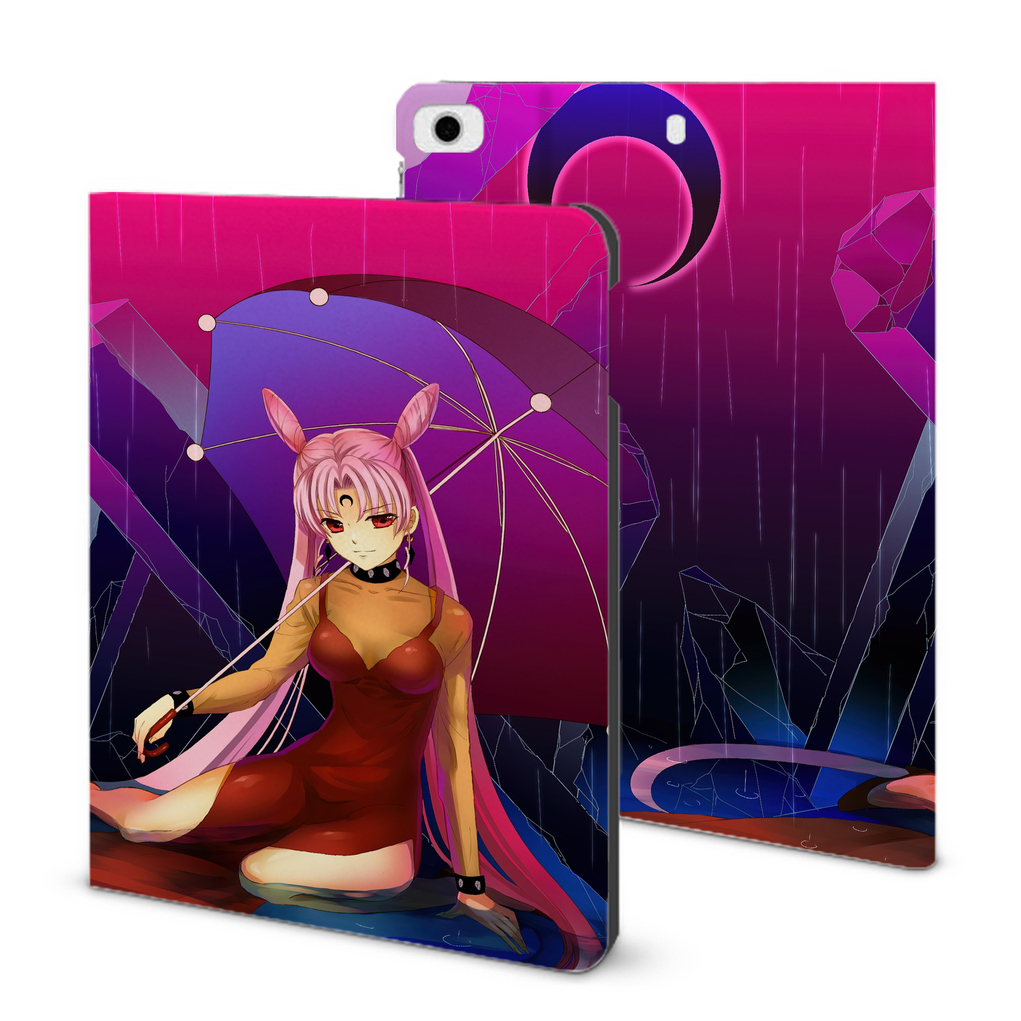 （画像用） 美少女戦士セーラームーン Sailor Moon IPad ケース ブック型 PUレザー TPU 耐衝撃 軽量 薄型 ペン収納なし 全面保護 IPad 各モデル対応